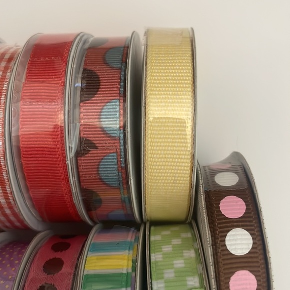 13 Ribbon Rolls American Crafts Elements & Premium New Crafts Gift Wrap Home - Picture 3 of 8